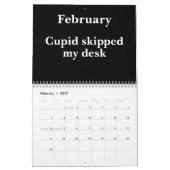 2026 Lustiger Büro-Wandkalender Kalender (Feb 2027)