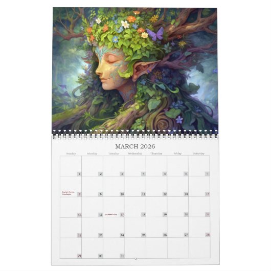 2026 Magic 6 Fantasy Art Calendar Kalender (Mär 2026)