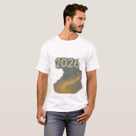 2026 Magie der Neuanfänge Träumerischer goldener H T-Shirt