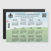 2026 Magnet Calendar Golf Club League Logo QR Code (Vorne/Hinten)