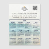 2026 Magnet Kalender Firmenname Logo QR Code (Vorderseite)