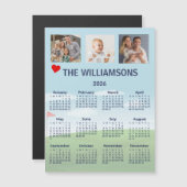 2026 Magnet Photo Calendar Golf Theme (Vorne/Hinten)