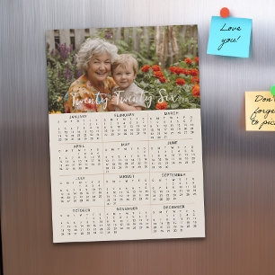 2026 Magnetischer Fotokalender Volljahr 5x7 Karte