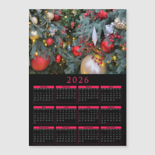 2026 magnetischer Kalender mit Ihrem Weihnachtsfot Magnetkarte
