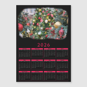 2026 magnetischer Kalender mit Ihrem Weihnachtsfot Magnetkarte
