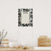 2026 Magnolie Blumenkalender Poster (Küche)