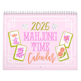 2026 Mahjong Zeit Wandkalender
