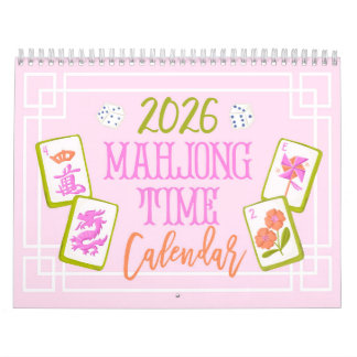 2026 Mahjong Zeit Wandkalender