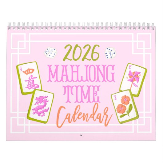 2026 Mahjong Zeit Wandkalender (Titelbild)