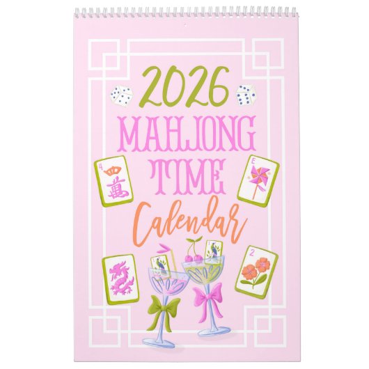2026 Mahjong Zeit Wandkalender (Titelbild)