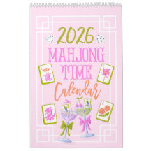 2026 Mahjong Zeit Wandkalender 