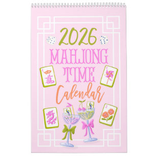 2026 Mahjong Zeit Wandkalender