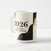 2026, mal sehen was passiert kaffeetasse (Vorderseite Links)