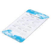 2026 Marbled Waves Tropical Turquoise Magnet (Linke Seite)