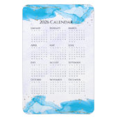 2026 Marbled Waves Tropical Turquoise Magnet (Vertikal)