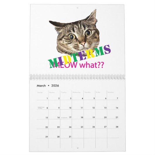 2026 MEOW what?? Calendar Kalender (Mär 2026)