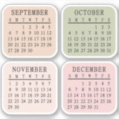 2026 Micro Calendar Bullet Journal Bujo Planner Aufkleber (Vorderseite)