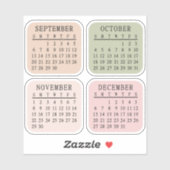 2026 Micro Calendar Bullet Journal Bujo Planner Aufkleber (Blatt)