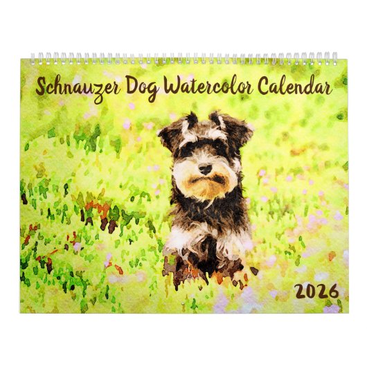 2026 Miniature Schnauzer Dog Mama Owner Lover Gift Kalender (Titelbild)
