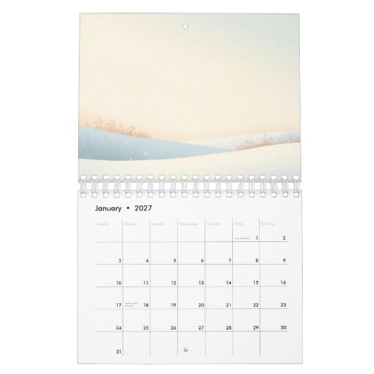 2026 Minimal Planner Kalender (Jan 2027)