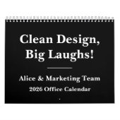 2026 Minimalist Funny Office Kalender (Titelbild)
