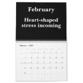 2026 Minimalist Funny Office Kalender (Feb 2027)