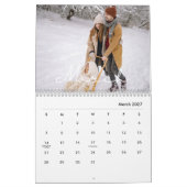 2026 Minimalist Script Custom Photo Kalender (Mär 2027)