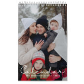 2026 Minimalist Script Custom Photo Kalender (Titelbild)