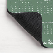 2026 Minimalistischer, moderner Schreibtischkalend Mousepad (Ecke)