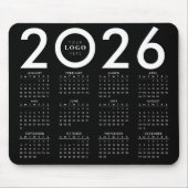 2026 Minimalistisches Geschäftslogo für Kalender S Mousepad (Vorne)