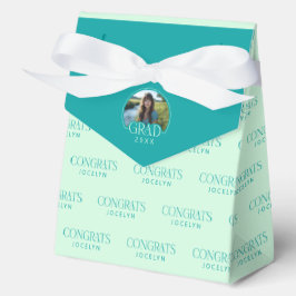2026 Mint Green Teal Congrats Graduation Party Geschenkschachtel