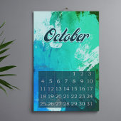 2026 modern abstrakte farbenfrohe Retro- Kalender