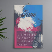 2026 modern abstrakte farbenfrohe Retro- Kalender