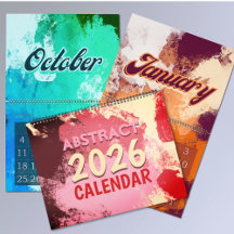 2026 modern abstrakte farbenfrohe Retro-