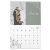 2026 Modern Classic Sage Damask Chic Couple  Kalender (Jan 2027)