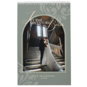 2026 Modern Classic Sage Damask Chic Couple  Kalender (Titelbild)