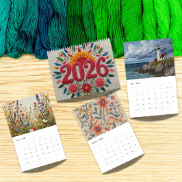 2026 Modern Cross Stitch Art | Aesthetic Kalender
