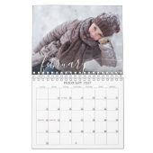 2026 Modern Custom Photo Script Family Kalender (Feb 2027)