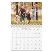 2026 Modern Custom Photo Script Family Kalender (Jan 2027)