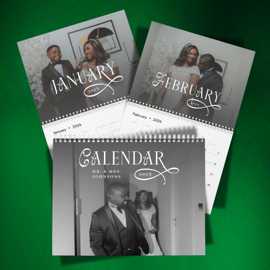 2026 Modern Elegant Wedding 14 Photos Newlyweds Kalender