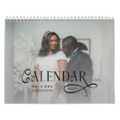 2026 Modern Elegant Wedding Photo Newlyweds Kalender (Titelbild)