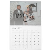 2026 Modern Elegant Wedding Photo Newlyweds Kalender (Jan 2027)