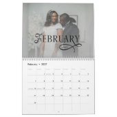 2026 Modern Elegant Wedding Photo Newlyweds Kalender (Feb 2027)