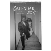 2026 Modern Elegant Wedding Photo Newlyweds Kalender (Titelbild)