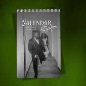 2026 Modern Elegant Wedding Photo Newlyweds Kalender