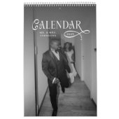 2026 Modern Elegant Wedding Photo Newlyweds Kalender (Titelbild)