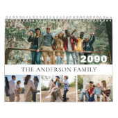 2026 Modern Family Friends Photo Simple Minimal Kalender (Titelbild)