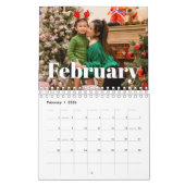 2026 Modern Family Photos Simple Overlay Text Kalender (Feb 2026)