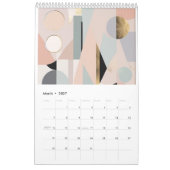 2026 Modern Geometric Art Calendar Poster Kalender (Mär 2027)