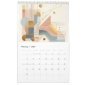 2026 Modern Geometric Art Calendar Poster Kalender (Feb 2027)